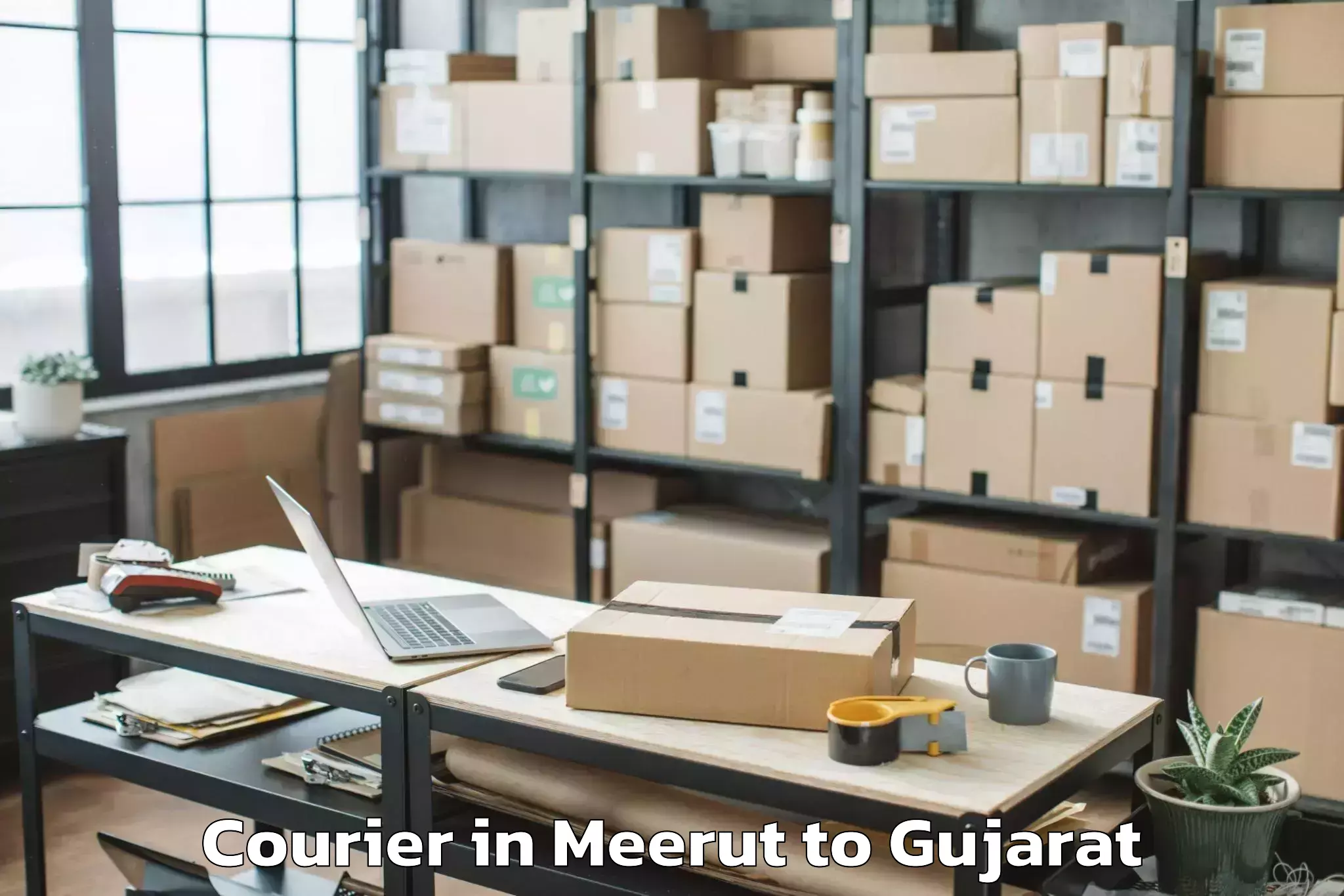 Book Your Meerut to Sarkhej Courier Today